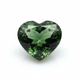 Green Tourmaline 1PC Tiny 6x6 MM Heart Faceted Green Polished Semi Precious Loose Gemstones