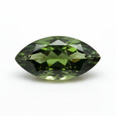 Green Tourmaline 1PC Chunky 10x20 MM Marquise Faceted Green Lustrous Semi Precious Loose Gemstone