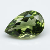 Green Tourmaline 1PC Large 10x14 MM Pear Faceted Green High-Quality Semi Precious Loose Gems