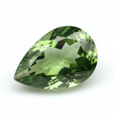 Green Tourmaline 1PC Chunky 12x16 MM Pear Faceted Green Natural Semi Precious Loose Gemstone