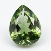 Green Tourmaline 1PC Chunky 15x20 MM Pear Faceted Green Superior Semi Precious Gems