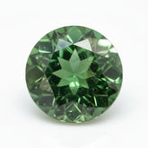 Green Tourmaline 1PC Large 10x10 MM Round Faceted Green Shine Semi Precious Loose Gemstones