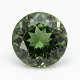 Green Tourmaline 1PC Large 11x11 MM Round Faceted Green Fine Semi Precious Gems