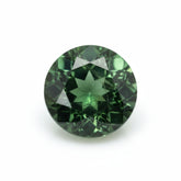 Green Tourmaline 1PC Tiny 5x5 MM Round Faceted Green Sparkling Semi Precious Loose Gemstone