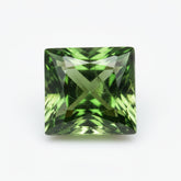 Green Tourmaline 1PC Large 10x10 MM Square Faceted Green Shine Semi Precious Loose Gemstones