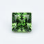 Green Tourmaline 1PC Tiny 6x6 MM Square Faceted Green Polished Semi Precious Loose Gemstones