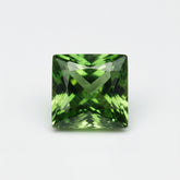 Green Tourmaline 1PC Small 7x7 MM Square Faceted Green Splendid Semi Precious Gems
