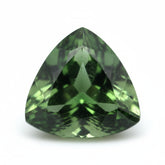 Green Tourmaline 1PC Large 11x11 MM Triangle Faceted Green Fine Semi Precious Gems