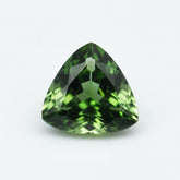 Green Tourmaline 1PC Tiny 5x5 MM Triangle Faceted Green Sparkling Semi Precious Loose Gemstone
