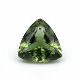 Green Tourmaline 1PC Tiny 6x6 MM Triangle Faceted Green Polished Semi Precious Loose Gemstones