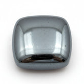 Hematite (Gunmetal) 1PC Large 10x10 MM Cushion Cabochon Gray Fiery semi Precious Gems