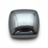 Hematite (Gunmetal) 1PC Tiny 6x6 MM Cushion Cabochon Gray Natural semi Precious Loose Gemstone