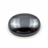 Hematite (Gunmetal) 1PC Small 6x8 MM Oval Cabochon Gray Splendid semi Precious Loose Gemstone