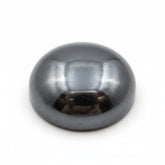 Hematite (Gunmetal) 1PC Large 10x10 MM Round Cabochon Gray Fine semi Precious Gems
