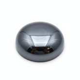 Hematite (Gunmetal) 1PC Small 8x8 MM Round Cabochon Gray Lustrous semi Precious Semi Precious Gemstone