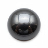 Hematite (Gunmetal) 1PC Medium 9x9 MM Round Cabochon Gray Shine semi Precious Precious Gemstone