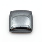 Hematite (Gunmetal) 1PC Medium 9x9 MM Square Cabochon Gray Splendid semi Precious Semi Precious Gemstone