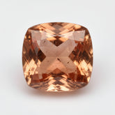 Hessonite Garnet (Gomed) 1PC Chunky 14x14 MM Cushion Faceted Red Genuine Precious Loose Gems