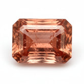 Hessonite Garnet (Gomed) 1PC Large 9x11 MM Emerald Faceted Red Polished Precious Loose Gemstones