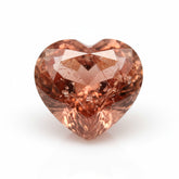 Hessonite Garnet (Gomed) 1PC Large 12x12 MM Heart Faceted Red High-Quality Precious Loose Gemstones