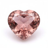 Hessonite Garnet (Gomed) 1PC Chunky 14x14 MM Heart Faceted Red Genuine Precious Loose Gems