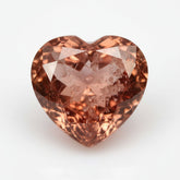Hessonite Garnet (Gomed) 1PC Medium 9x9 MM Heart Faceted Red Lustrous Precious Gems