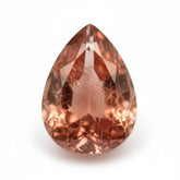 Hessonite Garnet (Gomed) 1PC Large 10x12 MM Pear Faceted Red High-Quality Precious Loose Gemstones