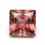Hessonite Garnet (Gomed) 1PC Chunky 13x13 MM Square Faceted Red Natural Precious Gems