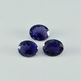 Iolite 1PC Tiny 5x7 MM Oval Faceted Blue Lustrous Semi Precious Gems
