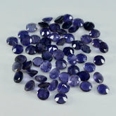 Iolite 1PC Small 8x8 MM Round Faceted Blue Luster Semi Precious Loose Gems