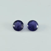 Iolite 1PC Large 11x11 MM Round Faceted Blue Fine Semi Precious Gems
