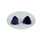 Iolite 1PC Chunky 13x13 MM Triangle Faceted Blue Natural Semi Precious Loose Gemstone