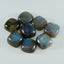 Labradorite 10PC Tiny 5x5 MM Cushion Cabochon Gray Splendid semi Precious Semi Precious Gemstone