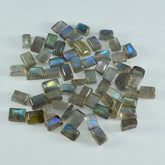 Labradorite 10PC Tiny 3x5 MM Emerald Cabochon Gray Shine semi Precious Loose Gems