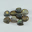 Labradorite 10PC Tiny 4x4 MM Heart Cabochon Gray Superior semi Precious Semi Precious Gemstone