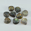 Labradorite 10PC Tiny 5x5 MM Heart Cabochon Gray Pure semi Precious Precious Gemstone