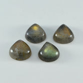 Labradorite 1PC Tiny 6x6 MM Heart Cabochon Gray Fiery semi Precious Gems
