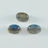 Labradorite 1PC Small 6x8 MM Oval Cabochon Gray Brilliant semi Precious Loose Gems