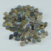 Labradorite 10PC Tiny 4x6 MM Pear Cabochon Gray Splendid semi Precious Semi Precious Gemstone
