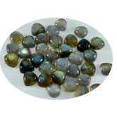 Labradorite 1PC Tiny 6x6 MM Triangle Cabochon Gray Luster semi Precious Loose Gems