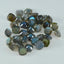 Labradorite 1PC Medium 9x9 MM Cushion Faceted Gray Lustrous Semi Precious Gems