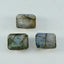 Labradorite 1PC Chunky 15x20 MM Emerald Faceted Gray Genuine Semi Precious Loose Gemstones