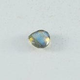 Labradorite 1PC Tiny 6x6 MM Heart Faceted Gray Polished Semi Precious Loose Gems