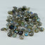 Labradorite 1PC Medium 9x9 MM Round Faceted Gray Lustrous Semi Precious Gems