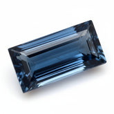 London Blue topaz 1PC Medium 7x14 MM Baguette Faceted Blue Pure Semi Precious Loose Gemstones