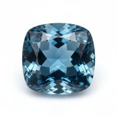 London Blue topaz 1PC Tiny 6x6 MM Cushion Faceted Blue Polished Semi Precious Loose Gems
