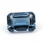 London Blue topaz 1PC Chunky 12x16 MM Emerald Faceted Blue Genuine Semi Precious Loose Gemstones