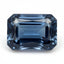 London Blue topaz 1PC Large 9x11 MM Emerald Faceted Blue Shine Semi Precious Loose Gemstones