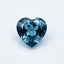 London Blue topaz 1PC Large 10x10 MM Heart Faceted Blue Shine Semi Precious Loose Gems