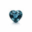 London Blue topaz 10PC Tiny 3x3 MM Heart Faceted Blue Fiery Semi Precious Loose Gemstone
